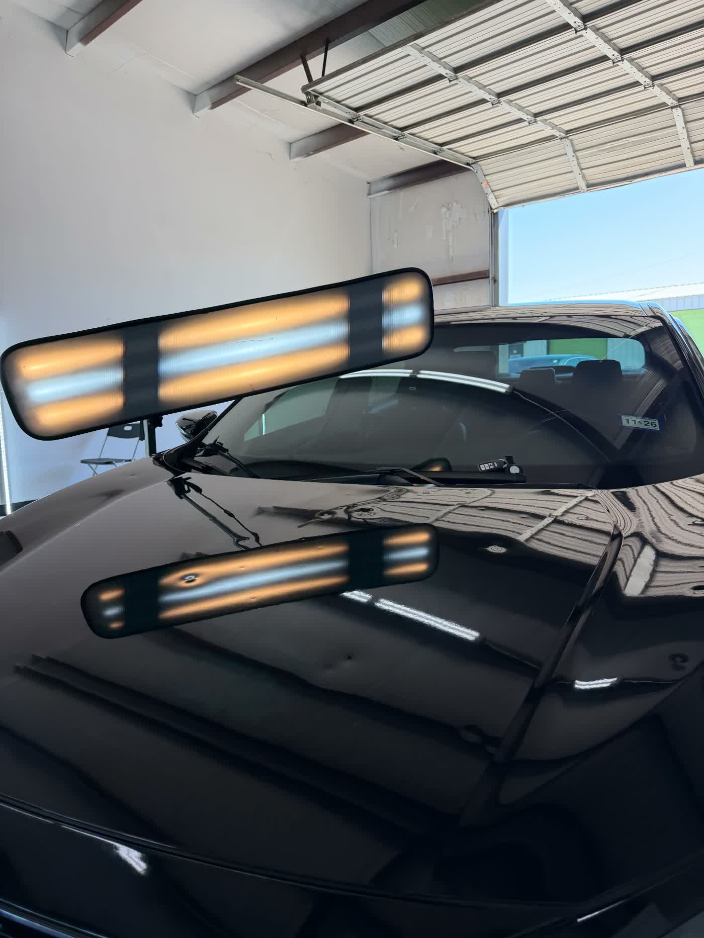 PDR inspection lights over a vehicle